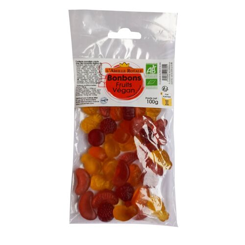 Bonbons fruits Vegan BIO 100g