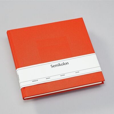 Guest book, orange