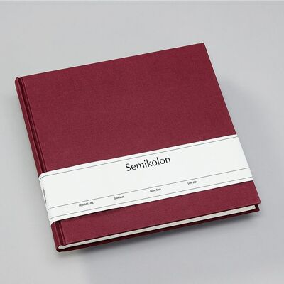 Guest book, burgundy