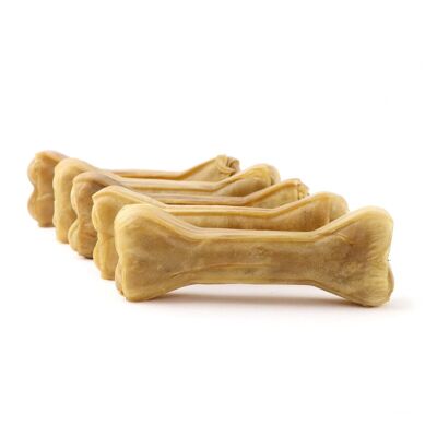 DOGBOSS Ossa da masticare naturali al 100% 100% pelle di cervo, ossa di cane, set da 5 in 12 cm (5x38g=190g) o 17 cm (5x85g=425g)