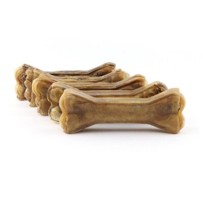 DOGBOSS 100% natural chewing bones 100% horse skin, dog bones, set of 5 in 12 cm (5x55g=275g) or 17 cm (5x105g=525g)