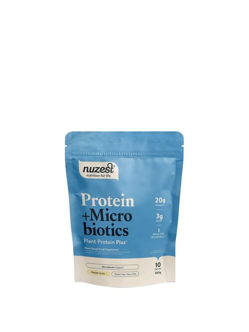 Protein + Microbiotics - 300g (10 servings) - French Vanilla
