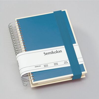 Mucho (A5) spiral notebook, azzurro