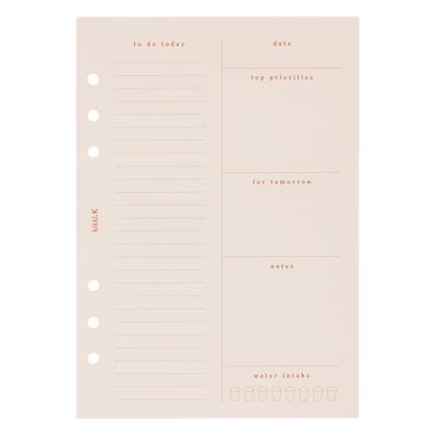 A5 planner daily notes refill almond: self