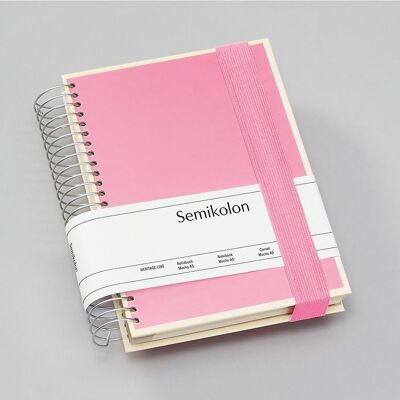 Mucho (A5) spiral notebook, flamingo