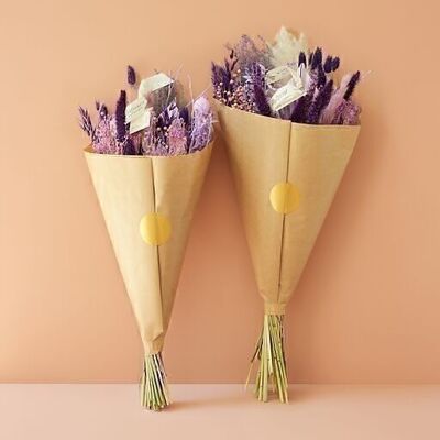 Fiori secchi - Esclusivo bouquet da campo - Viola