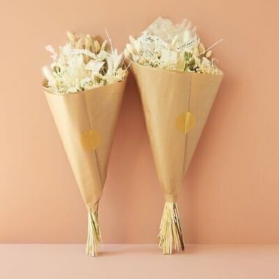 Fiori secchi - Esclusivo bouquet da campo - Bianco