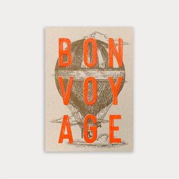 Eco / Carte postale / Bon Voyage / Couleur végétale 1