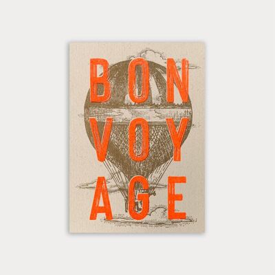 Eco / Carte postale / Bon Voyage / Couleur végétale