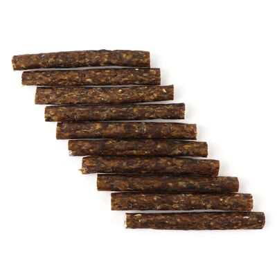 DOGBOSS 100% natural chewing sticks 100% horse skin, set of 10 in 15 cm (10x35g=350g)