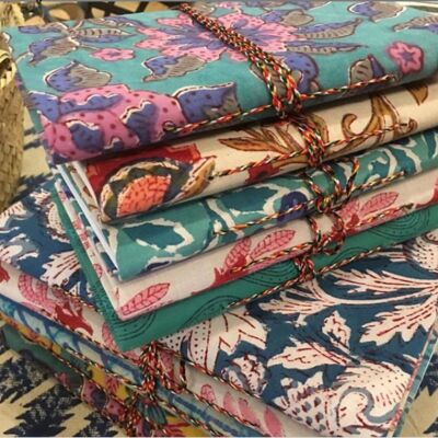 Block Print Note Books - Set of 20