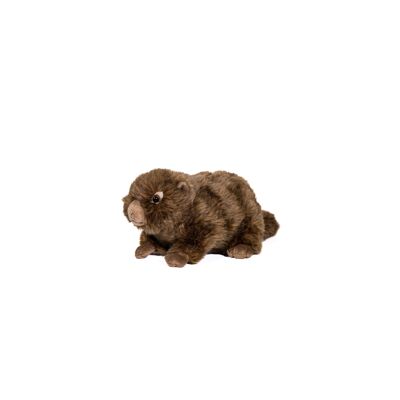 marmota de peluche capa marrón