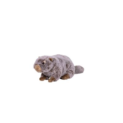 gray layer marmot plush toy