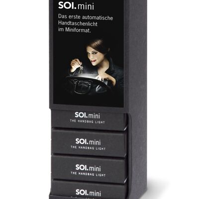 Minipantalla SOI. / antracita / 24 piezas / luz de bolsillo automática