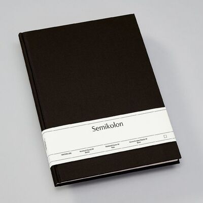 Cuaderno Classic (A4), negro, en blanco