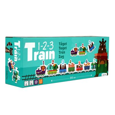 Tier-Puzzle-Zug – Zahl lernen – 123 (INT)
