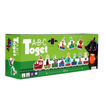 Tier-Puzzle-Zug – Alphabet lernen – ABC (DK)