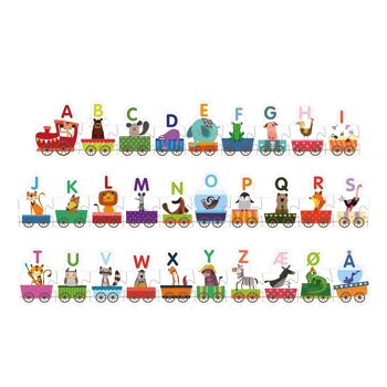 Train de puzzles d'animaux - Apprenez l'alphabet - ABC (DK) 2