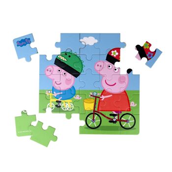 Valise Peppa Pig avec un puzzle - Vélo 2