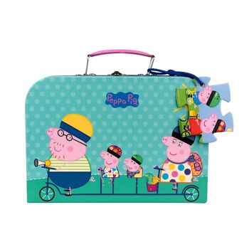 Valise Peppa Pig avec un puzzle - Vélo 3