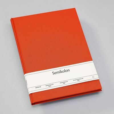 Notebook Classic (A4), orange, blank