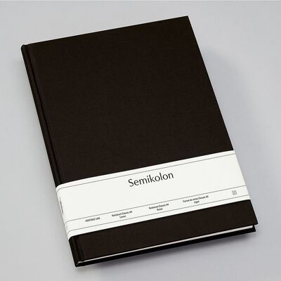Cuaderno Classic (A4), negro, rayado