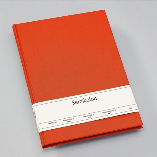 Notizbuch Classic (A4), orange, Liniert