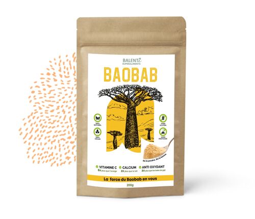 Poudre de baobab - le superaliment - 200g