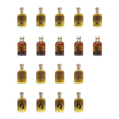 Olivenöl-Mix-Box 18 x 100 ml – Weihnachtsangebot