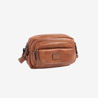 Shoulder bag, leather color, New Classic Series. 25x16x10cm