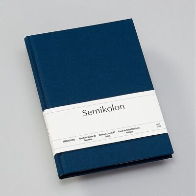 Cuaderno Classic (A5), azul marino, punteado