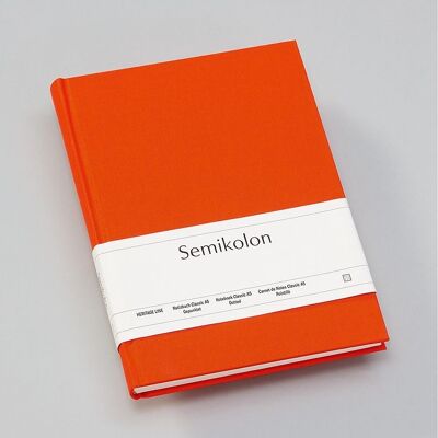 Notebook Classic (A5), orange, dotted