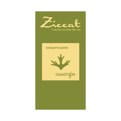 60% dark chocolate bar with absinthe flavor 100g