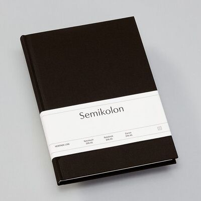 Cuaderno Classic (A5), negro, rayado