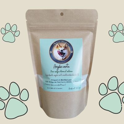 Argile verte pour animaux- sachet de 300gr- produit 100% naturel