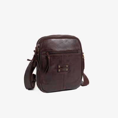 Reporter bag for men, brown, Youth Collection - 19x25cm - sku: 4014380