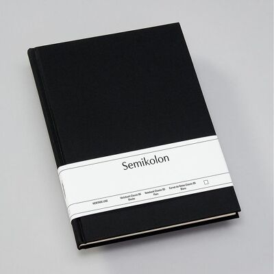 Cuaderno Classic (B5), negro, en blanco