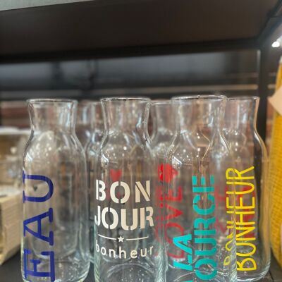 Colorful carafes