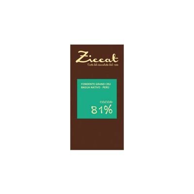 Barra de chocolate negro de origen único 81% Bagua 70g