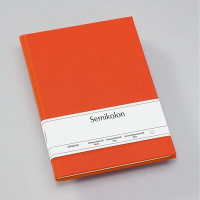 Cuaderno Classic (B5), naranja, en blanco