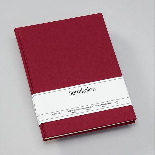 Notizbuch Classic (B5), burgundy, Blanko