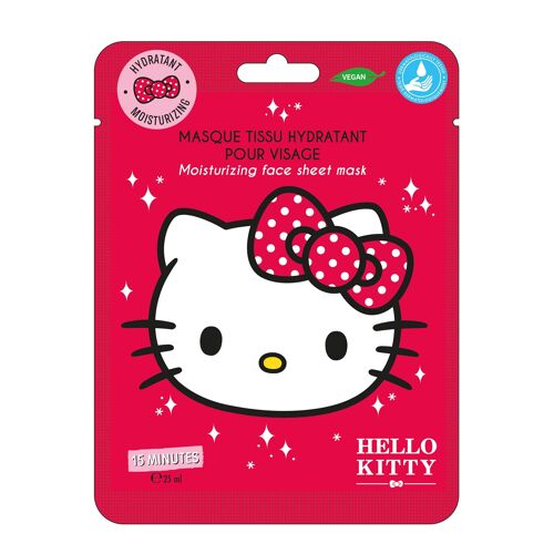 Hello Kitty - Masque Tissu Hydratant pour Visage - 25 ml