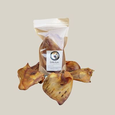 Oreilles de cochon- sachet de 3 pièces- friandises de mastication pour chien 100% naturelles