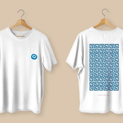 Unisex-Baumwoll-T-Shirt – griechische Symbole