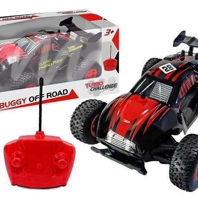 TURBO CHALLENGE - Buggy - Off Road - 099645 - Voiture Télécommandée - Noir - 1/24 - Piles Non Incluses - Plastique - Jouet Enfant - Cadeau - À Partir de 3 ans