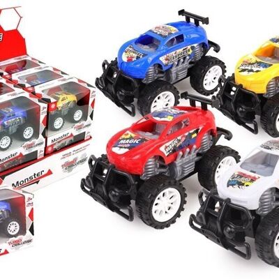 TURBO CHALLENGE - Monster - Truck - 020353V - 1/24 - Voiture Friction - Couleur Aléatoire - Plastique - Jouet Enfant - Véhicule - Cadeau - À Partir de 3 ans