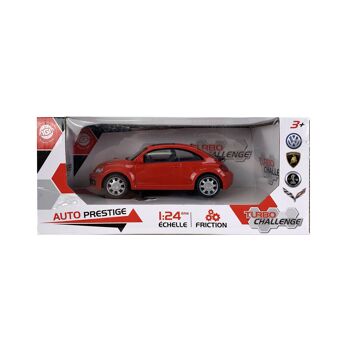 TURBO CHALLENGE - Volkswagen The Beetle - Prestige - 093311 - 1/24 - Voiture Friction - Rouge - Plastique - Jouet Enfant - Véhicule - Cadeau - À Partir de 3 ans 3