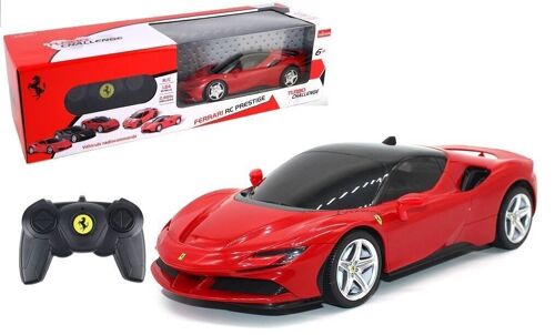 TURBO CHALLENGE - Ferrari SF90 Stradale - RC Prestige - 095606 - Voiture Télécommandée - Rouge - 1/24 - Piles Non Incluses - Plastique - À Partir de 6 ans