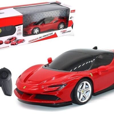 TURBO CHALLENGE - Ferrari SF90 Stradale - RC Prestige - 095606 - Voiture Télécommandée - Rouge - 1/24 - Piles Non Incluses - Plastique - À Partir de 6 ans