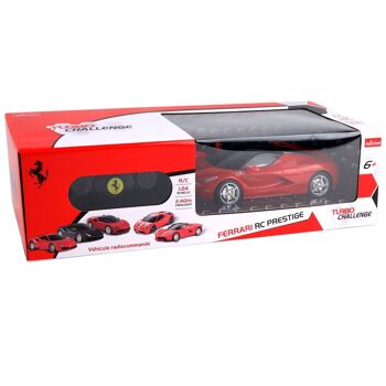 TURBO CHALLENGE - La Ferrari - RC Prestige - 095605 - Voiture Télécommandée - Rouge - 1/24 - Piles Non Incluses - Plastique - Jouet Enfant - Cadeau - À Partir de 6 ans 2